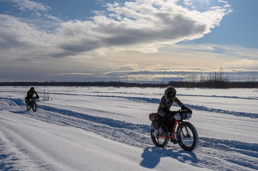 snow cycling