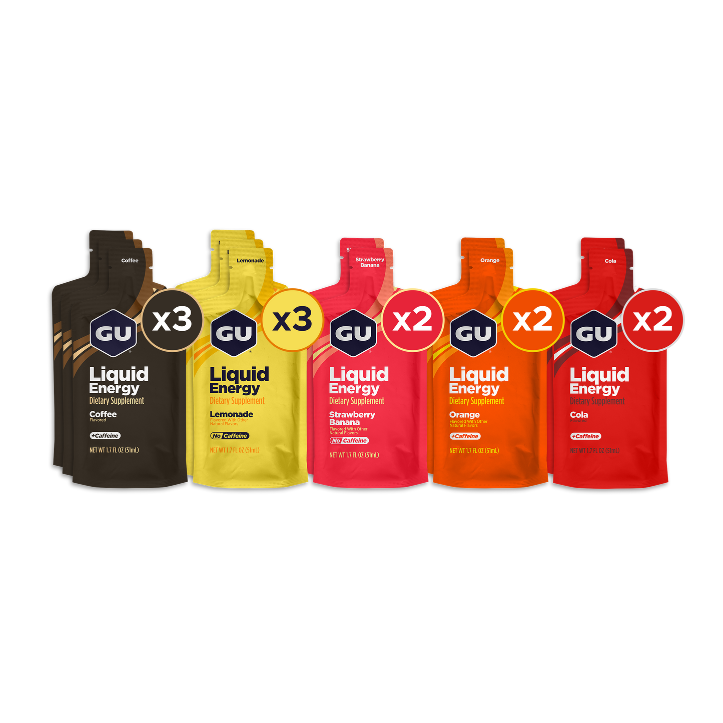 Liquid Energy Gels Mixed Box