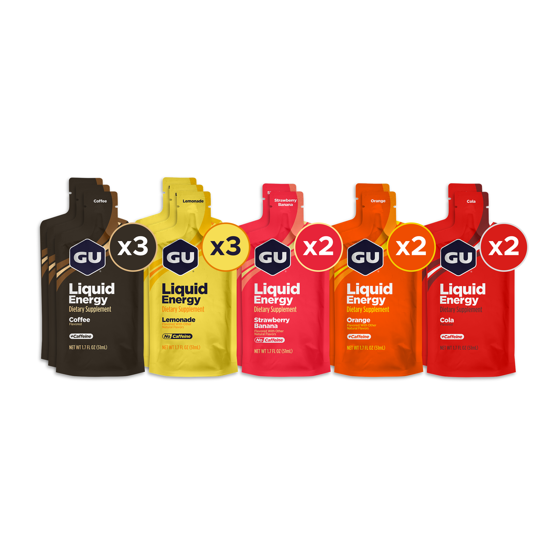 Liquid Energy Gels Mixed Box
