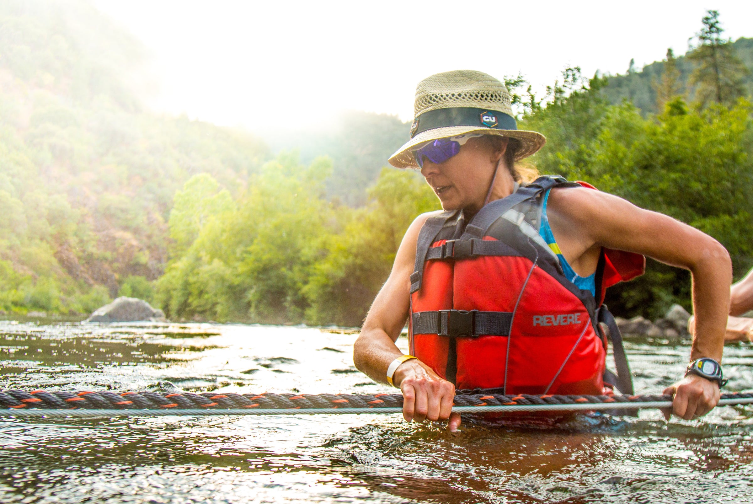 magda crossing the river