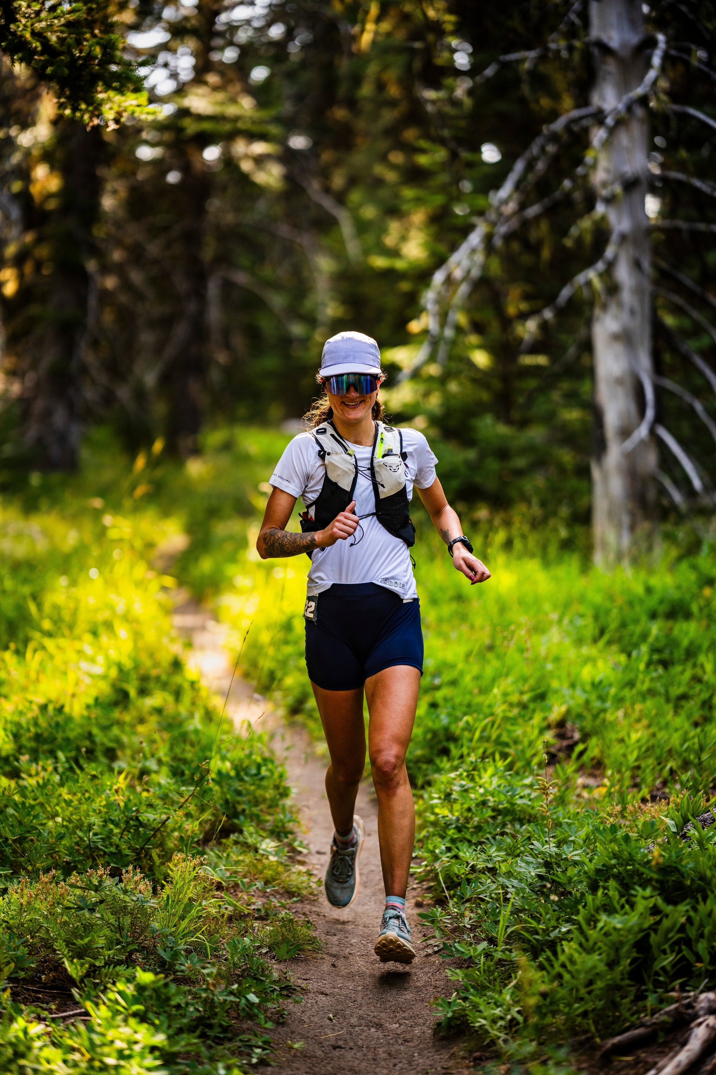 Runner in the forest