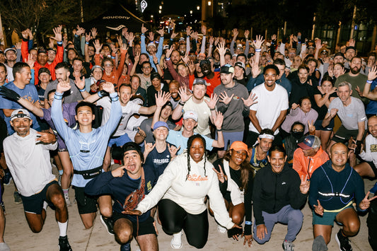 Running Industry Diversity Coalition (RIDC) group photo. 