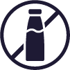 No glass bottles allowed symbol.