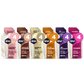 best seller energy gel mixed box - 4 strawberry bananas, 4 chocolate outrages, 4 vanilla beans, 4 salted caramel,  4 jet blackberries, 4 triberries